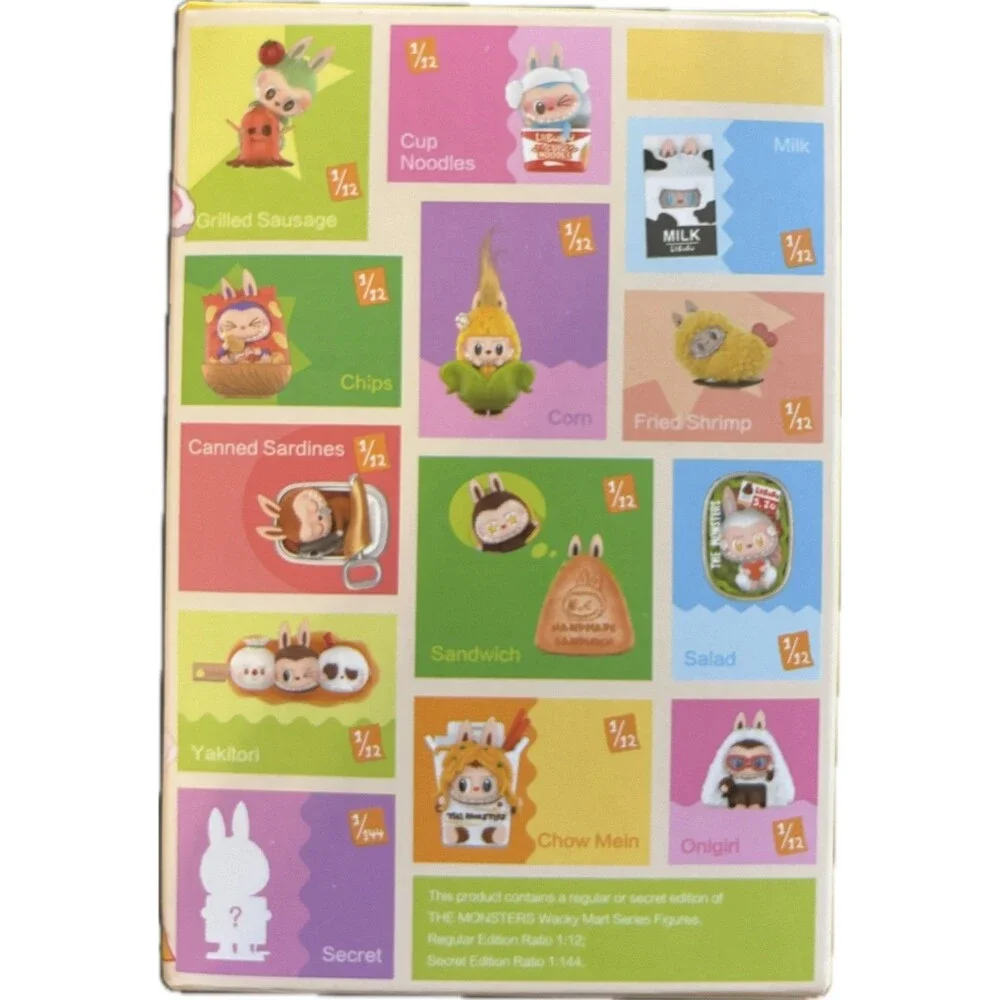 POP MART THE MONSTERS Wacky Mart Series Food Theme Blind Pack Figure
